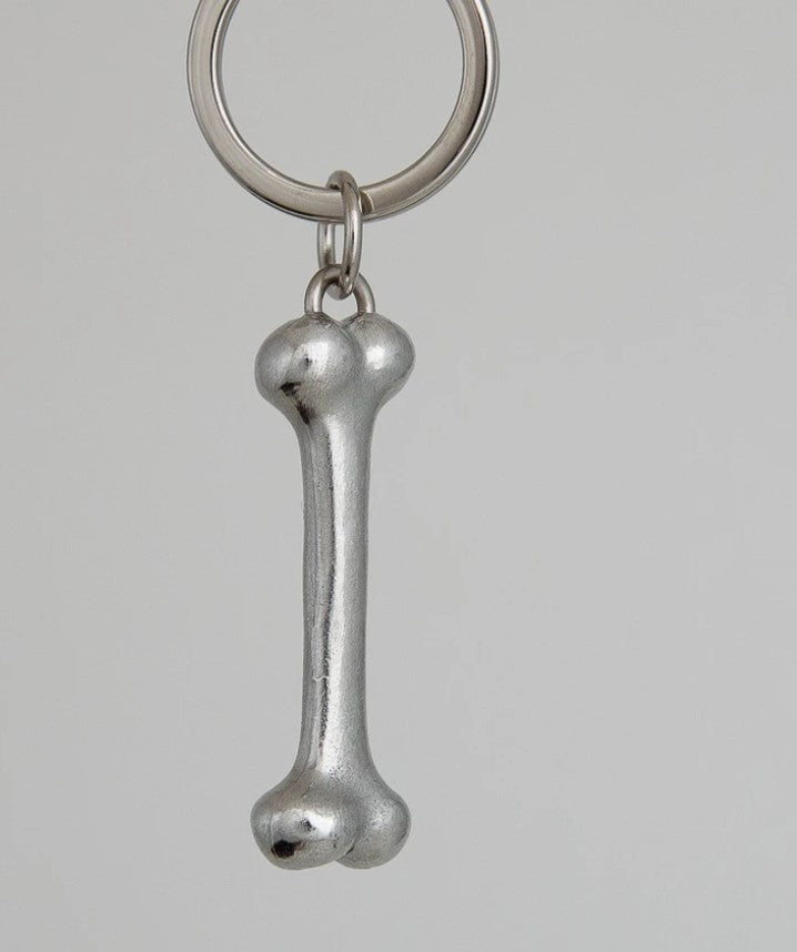 Pewter Key Ring by Lancaster & Gibbings (Bone)