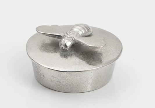 Tiny Pewter Trinket Box by Lancaster & Gibbings (Bee)