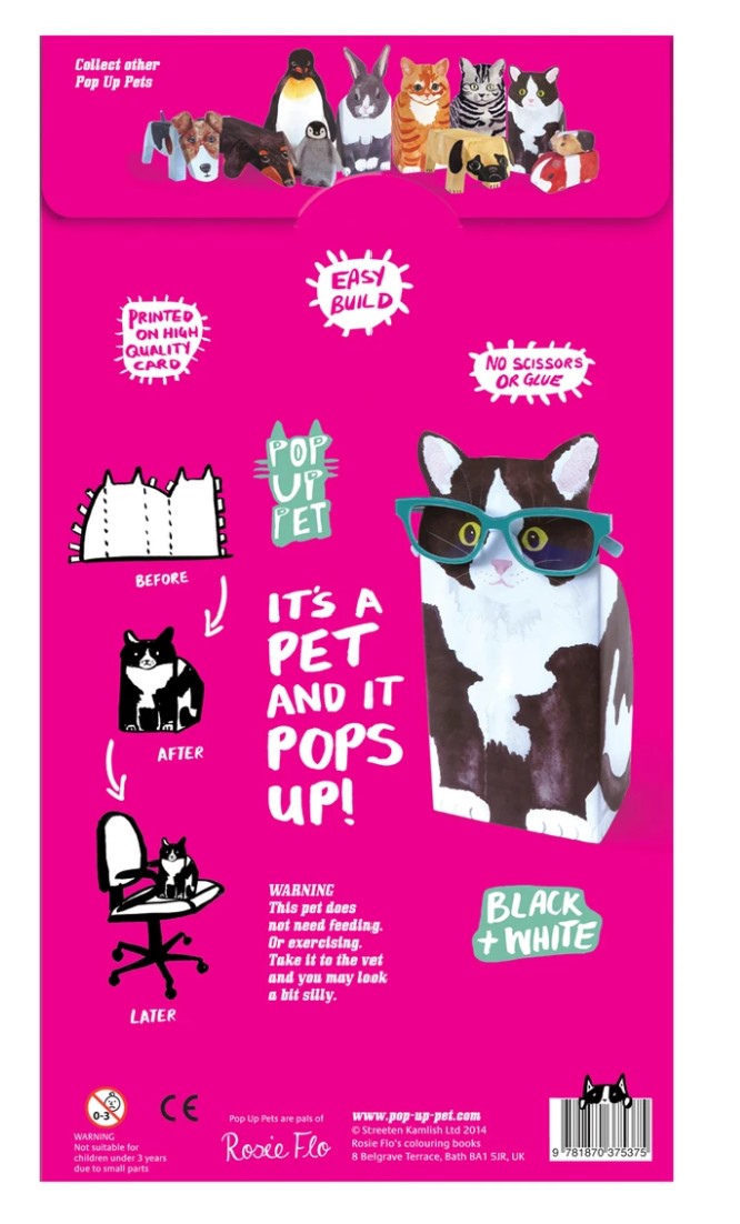 Pop Up Pet (Black & White Cat)