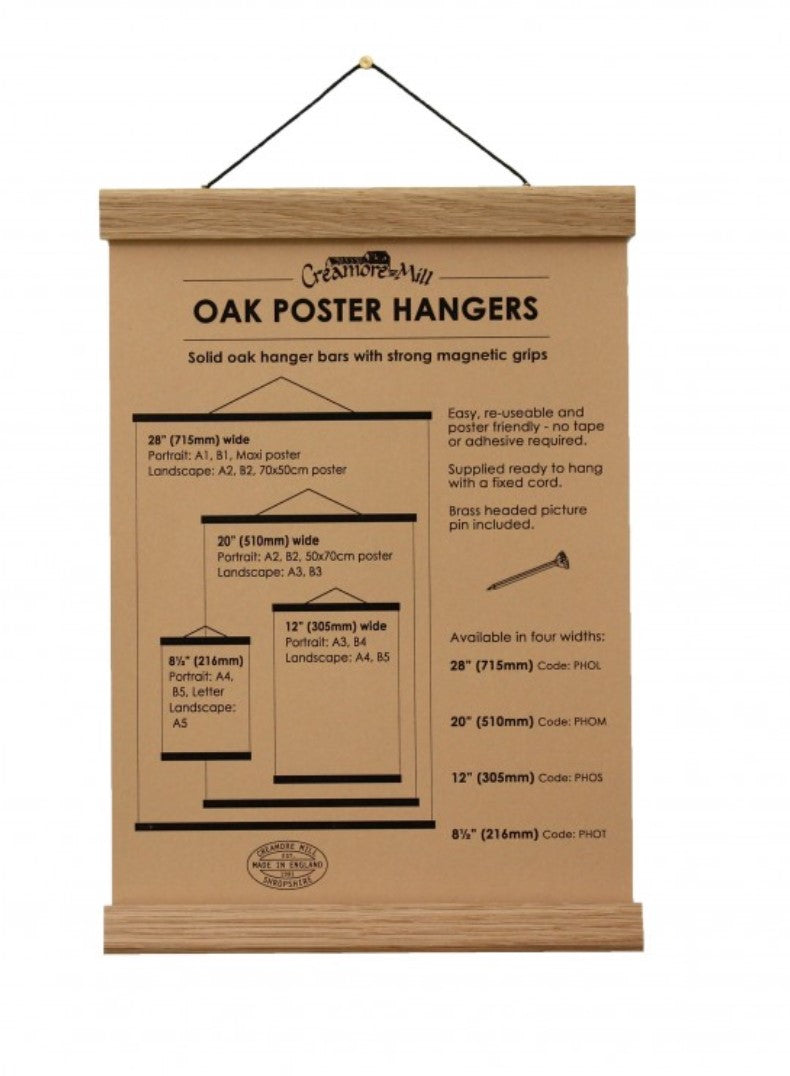 Natural Oak Poster Hanger (28