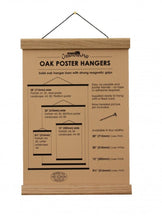 Load image into Gallery viewer, Natural Oak Poster Hanger (20&quot;) from Creamore Mill
