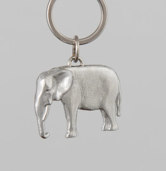Pewter Key Ring by Lancaster & Gibbings (Elephant)