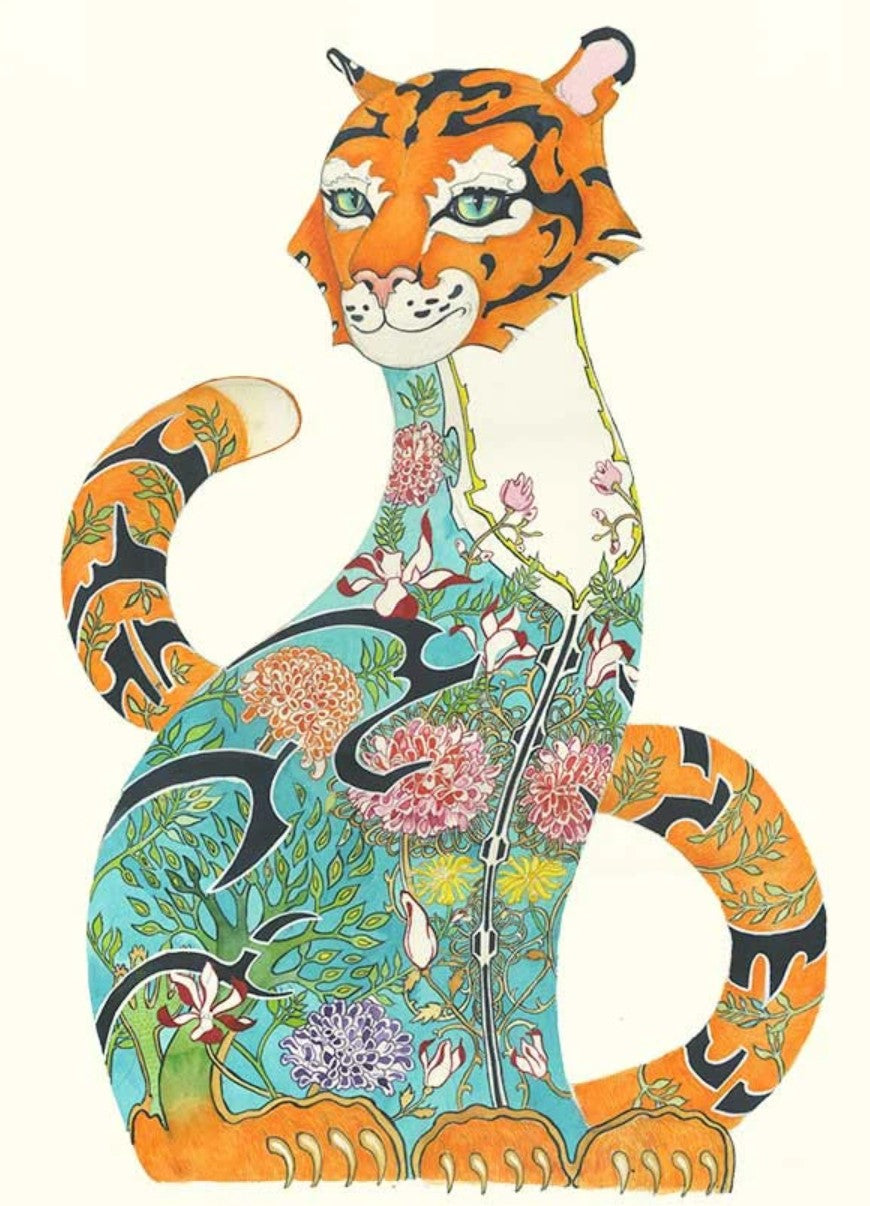 Card - Tiger by Daniel Mackie