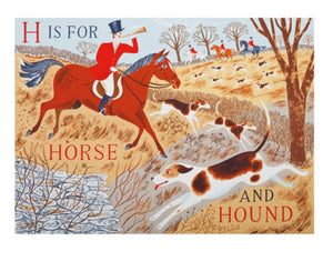 Card - H is for Horse and Hound  by Emily Sutton