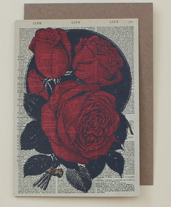 Card - Red Roses