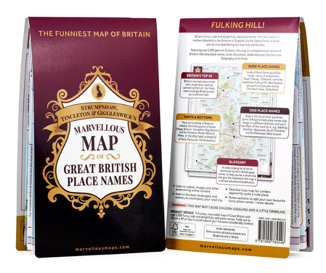 Marvellous Map of British Place Folded